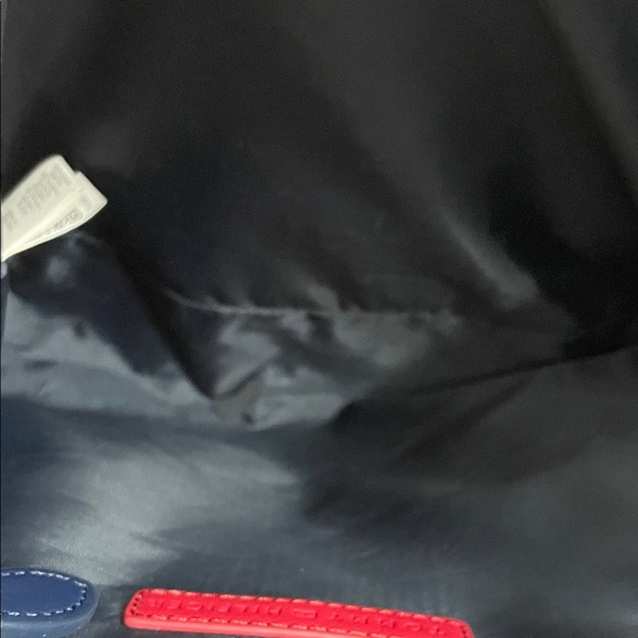 Tommy Hilfiger Striped Navy and Red Tote - Picture 3 of 3